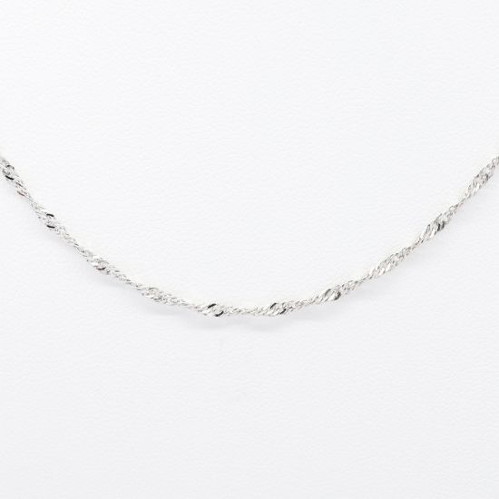 Picture of 14k White Gold Curb Link Chain