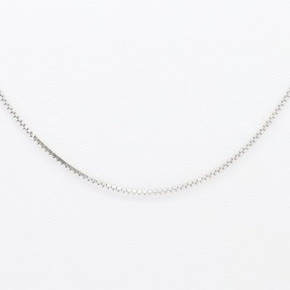 Picture of 14k White Gold Thin Box Chain