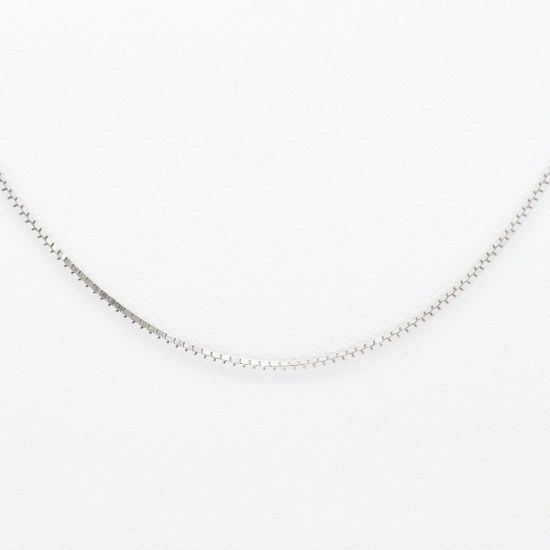 Picture of 14k White Gold Thin Box Chain