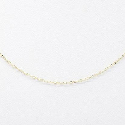 Picture of 14k Yellow Gold Thin Cable Link Necklace