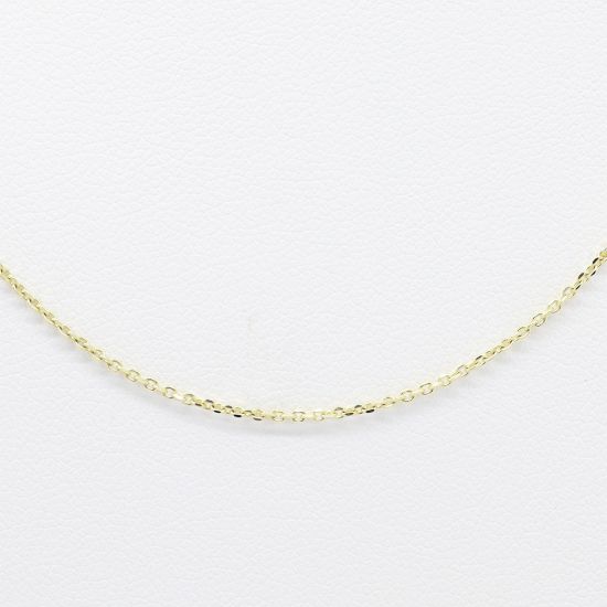 Picture of 14k Yellow Gold Thin Cable Link Necklace