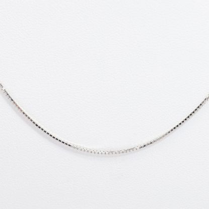 Picture of 14k White Gold Thin Box Chain