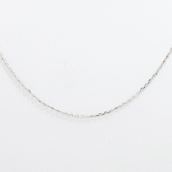 Picture of 14k White Gold Thin Cable Link Chain