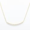 Picture of 14k Yellow Gold Curved Diamond Bar Necklace