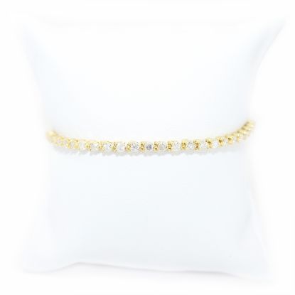 Picture of 14k Two Tone Gold Figaro Link Bracelet