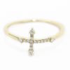 Picture of 14k Yellow Gold Diamond Cross Ring