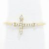 Picture of 14k Yellow Gold Diamond Cross Ring