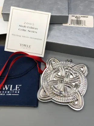 Picture of Towle 2005 Annual Celtic Ornament, Sterling Silver, with box, 6th Edition