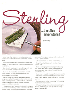 2005 Sterling Silver Flatware St. Pete's Times Article